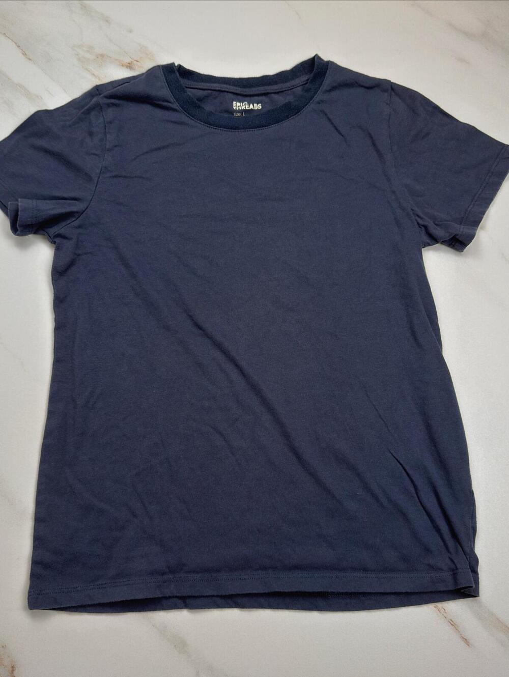 Epic Threads Basic Navy T Shirt - Boys Large